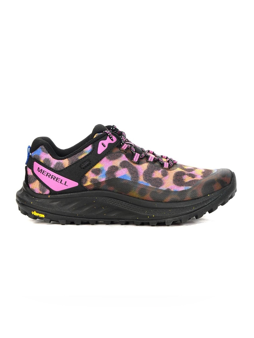 Merrell Women’s Antora 3 Trail Running Shoes Rainbow Leopard Print Hiking Size 7
